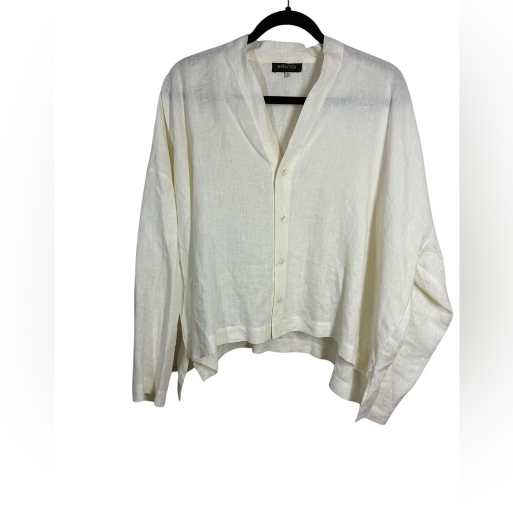 Eskandar 100% Linen Tunic Top Size US 10/12